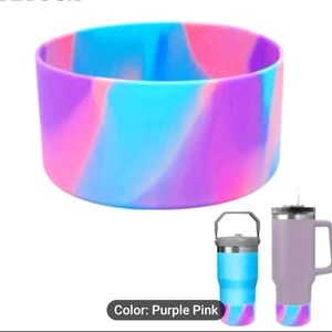 New Silicone purple pink Cup Bottom Sleeve stanley quencher 40Oz/30Oz/20Oz